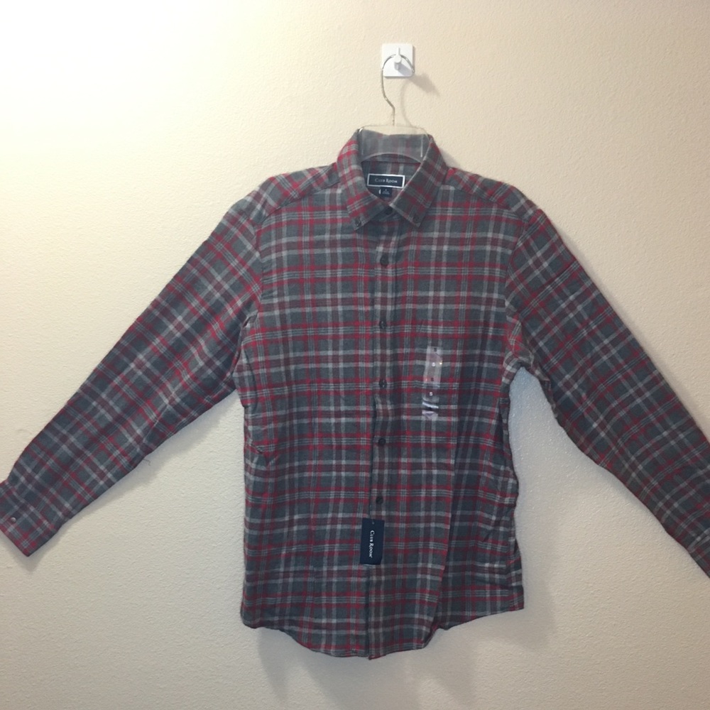 Men’s club room plaid flannel size small